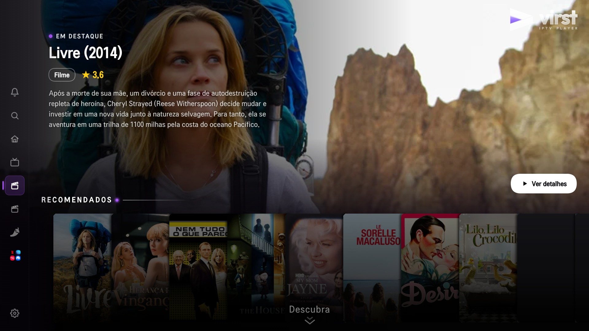 Vitrine de filmes na TV