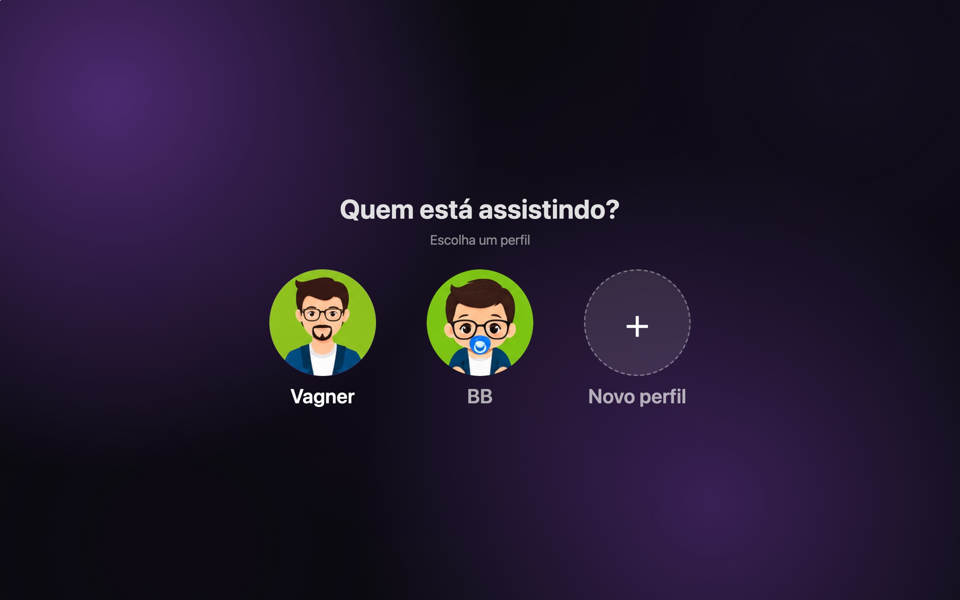 Escolha de perfil